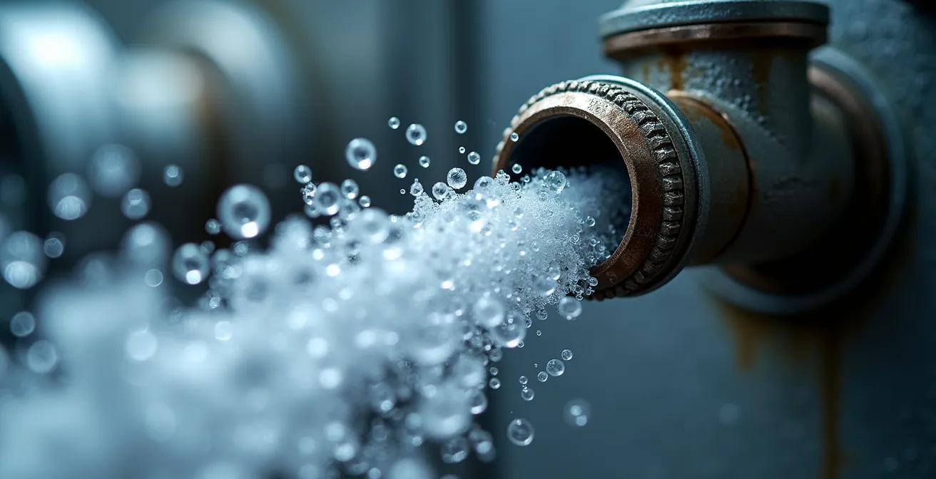 Sistema di tubi del camper con compressore d'aria per asciugatura completa