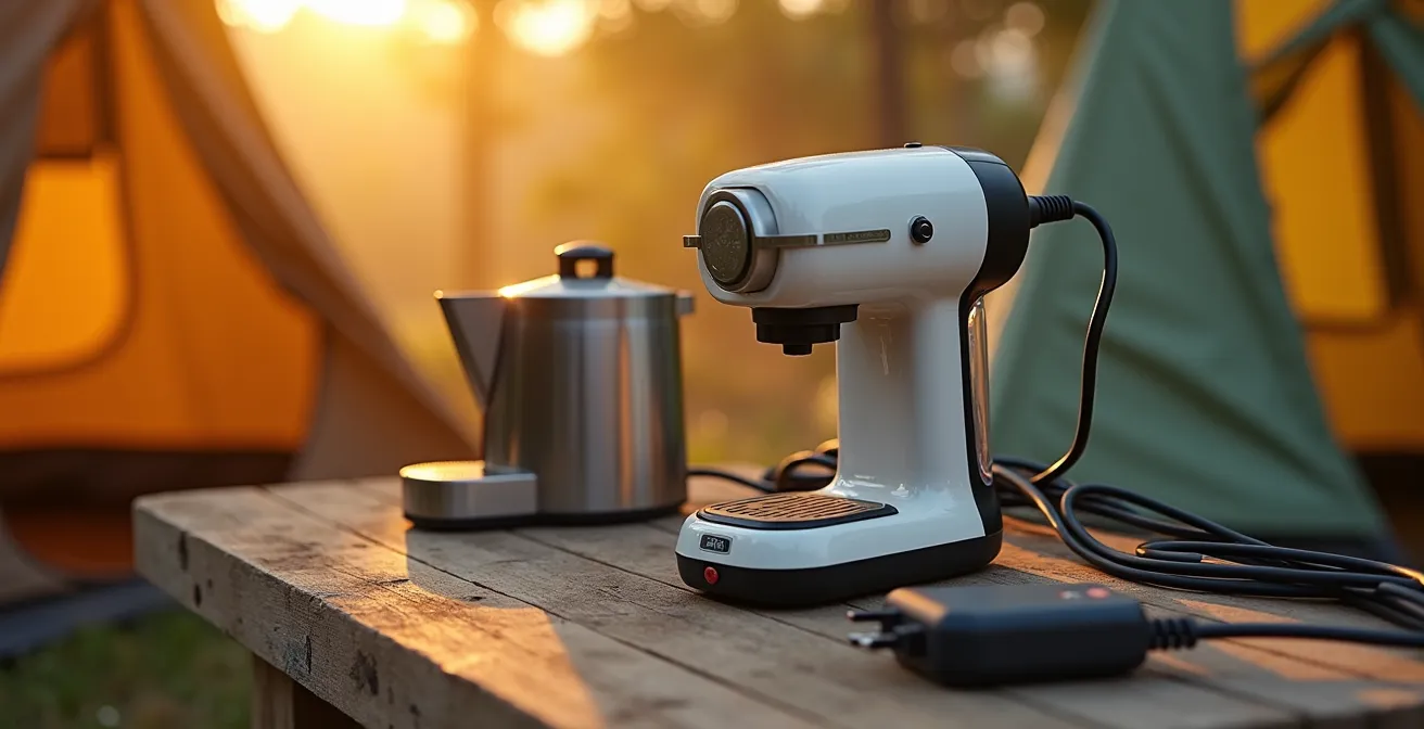 Elettrodomestici da campeggio con indicatori di consumo energetico